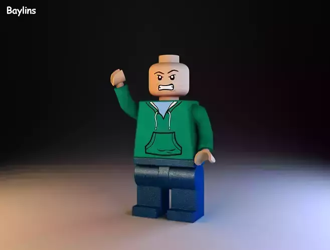 Lego Character  Low-poly 3D model