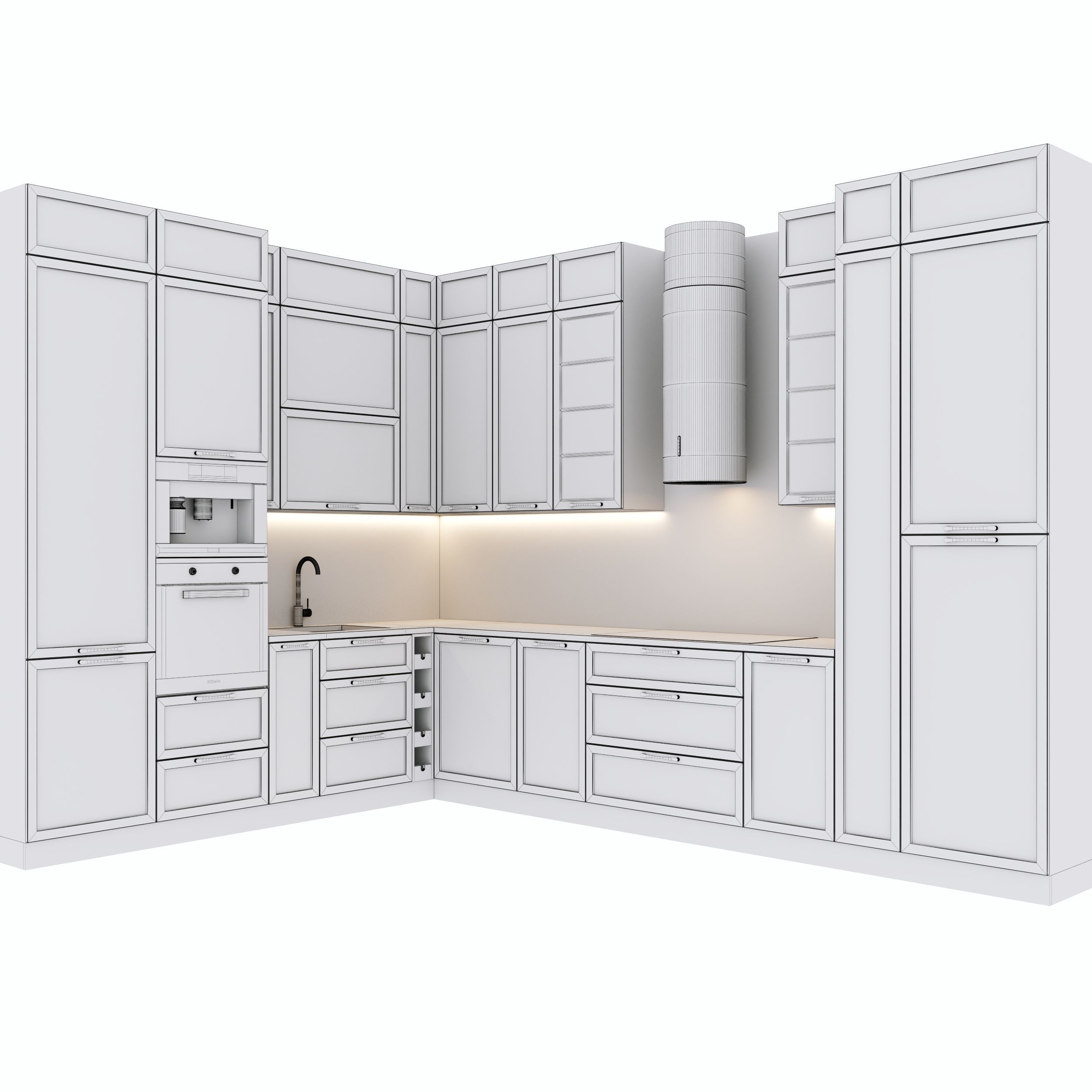 kitchen modern 3 3D model_6