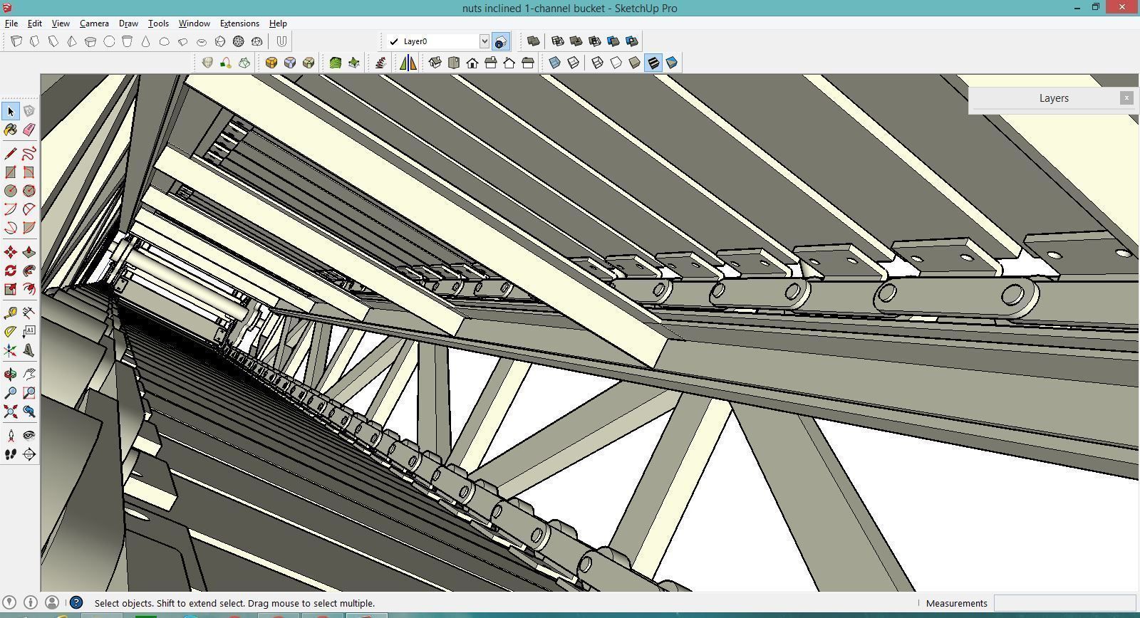 COCONUT INCLINED CONVEYOR 3D model_3