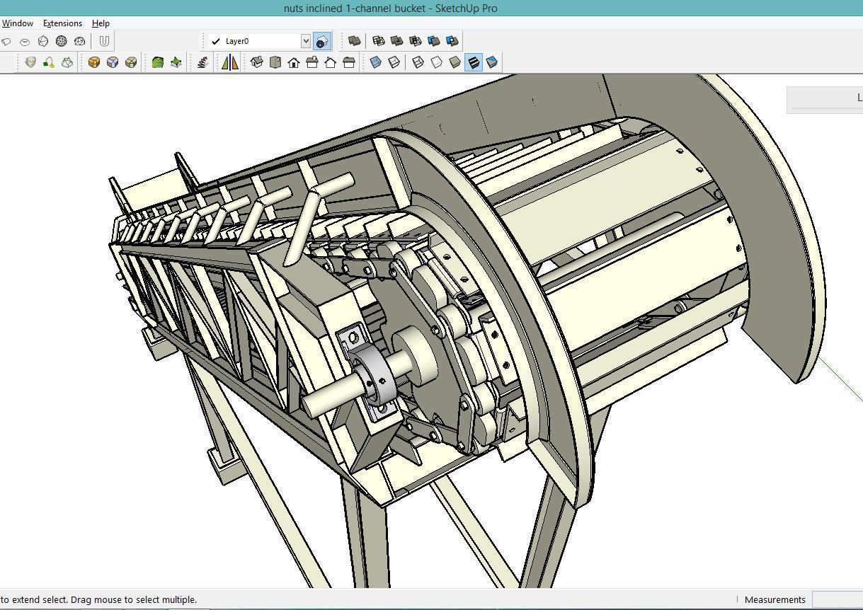 COCONUT INCLINED CONVEYOR 3D model_1