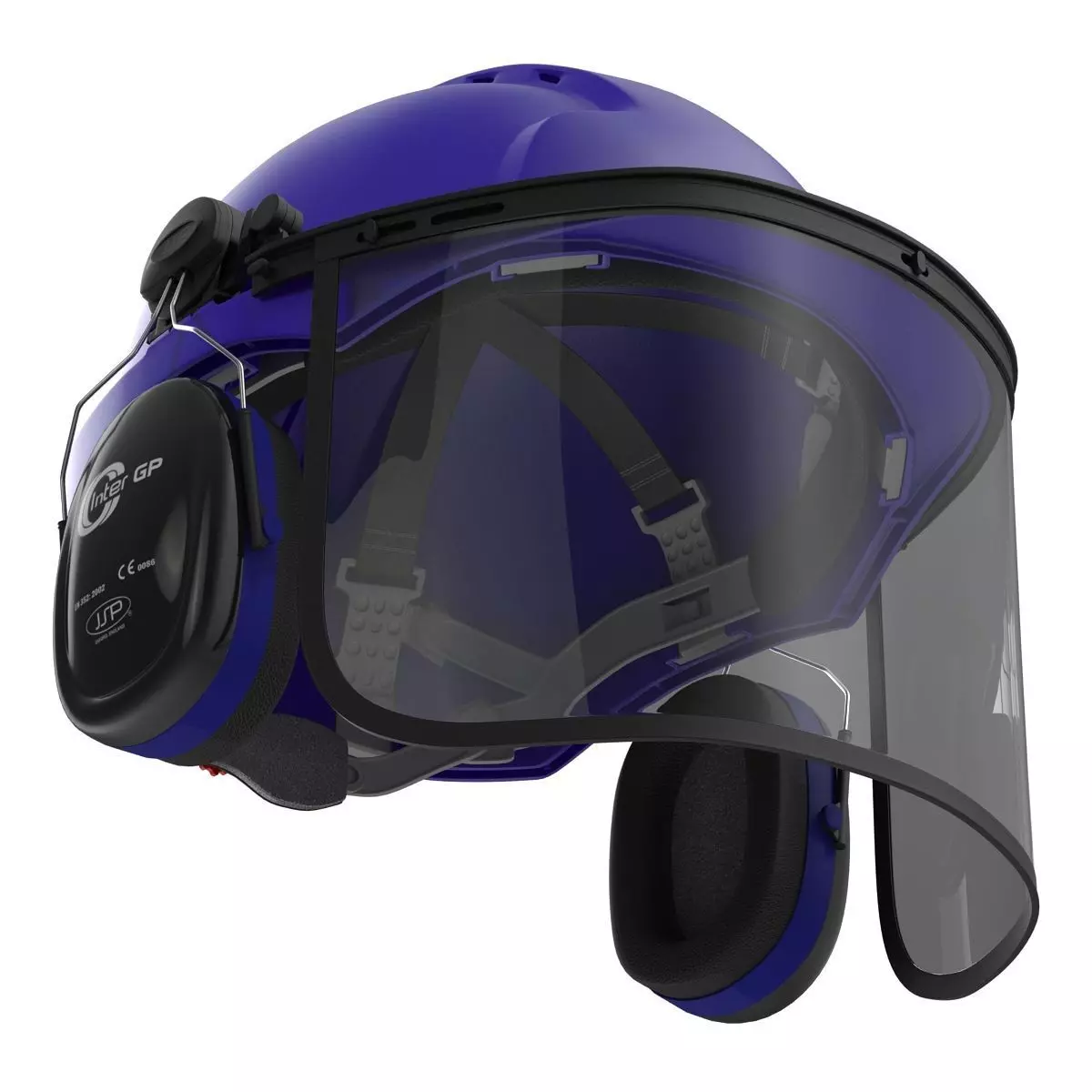 Safety Helmet 2 Blue 3D model