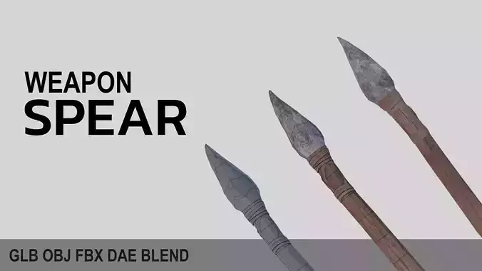 spear three axes Free 3D model