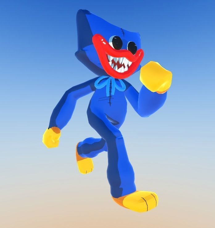 Huggy Wuggy - Poppy Playtime Game Ready Free low-poly 3D model_2