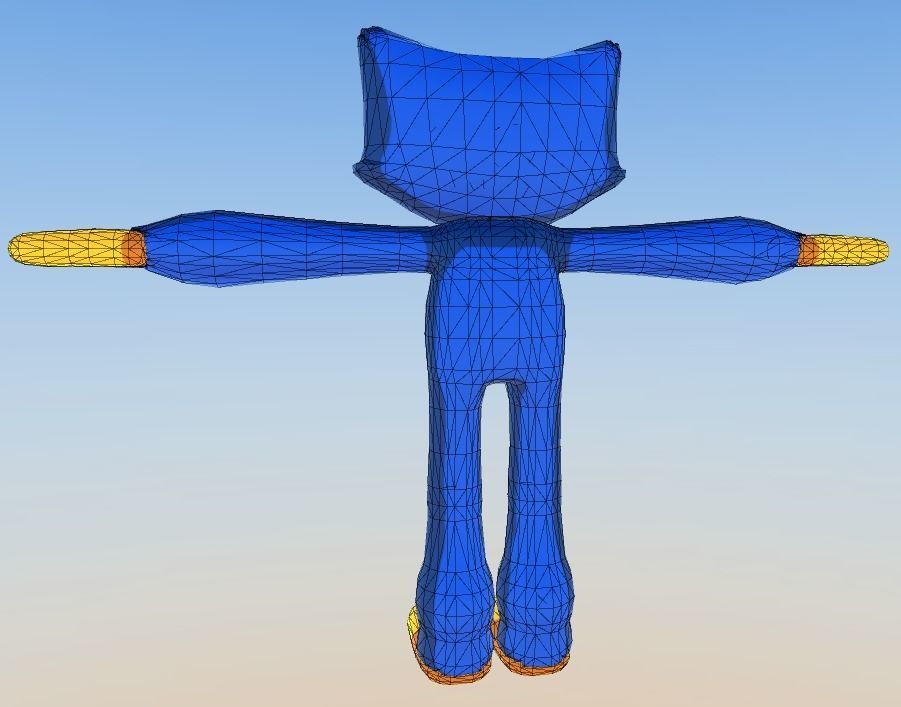 Huggy Wuggy - Poppy Playtime Game Ready Free low-poly 3D model_5