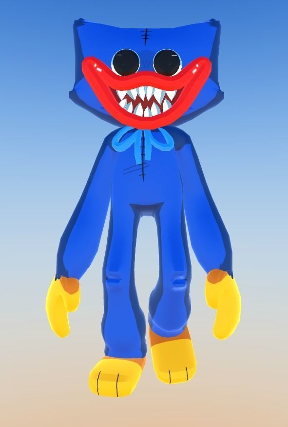 Huggy Wuggy - Poppy Playtime Game Ready Free low-poly 3D model_1