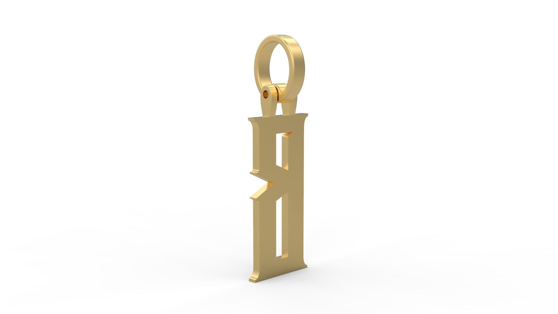 Initial Letters Pendant Rademos B 3D print model_3