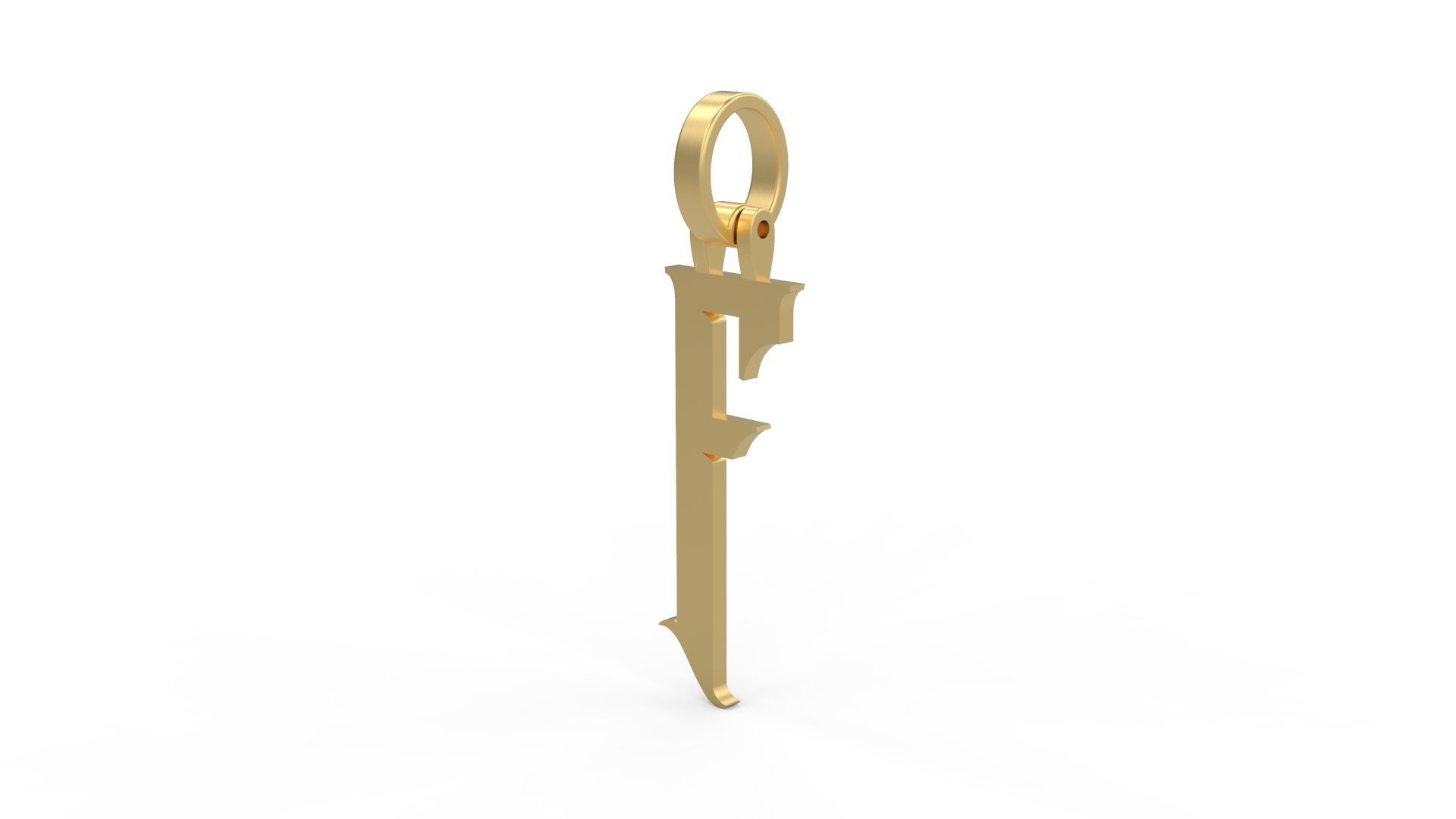 Initial Letters Pendant Rademos F 3D print model_1