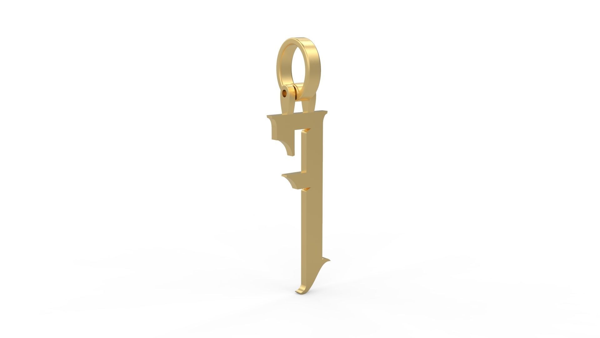Initial Letters Pendant Rademos F 3D print model_3