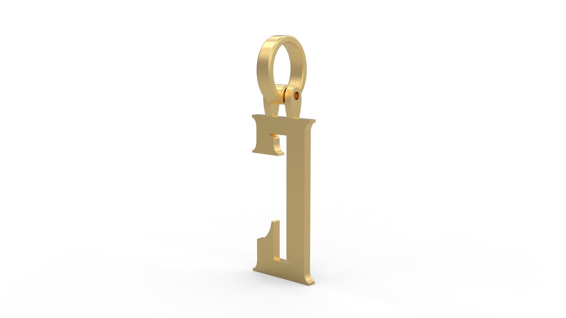 Initial Letters Pendant Rademos J 3D print model_1