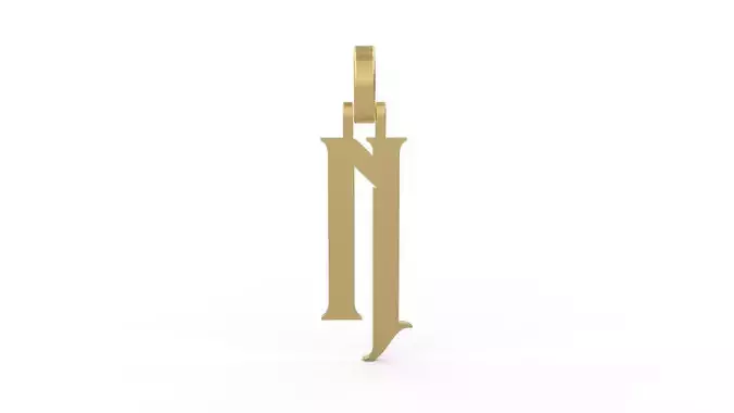 Initial Letters Pendant Rademos N