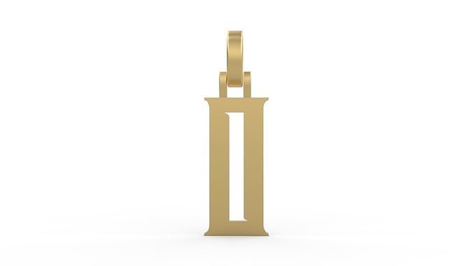 Initial Letters Pendant Rademos O 3D print model