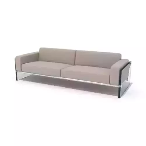 Modern Glass Sided Couch