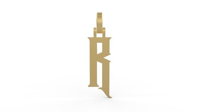 Initial Letters Pendant Rademos R 3D print model