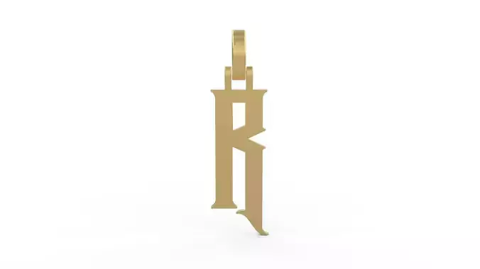 Initial Letters Pendant Rademos R 3D print model