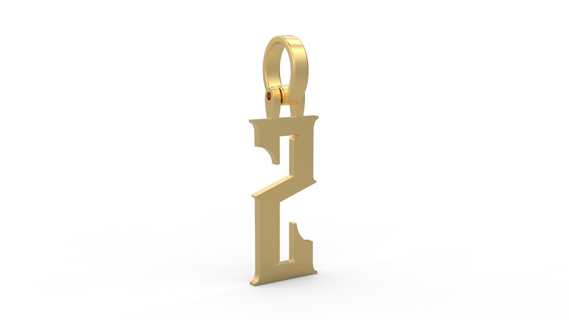 Initial Letters Pendant Rademos S 3D print model_3