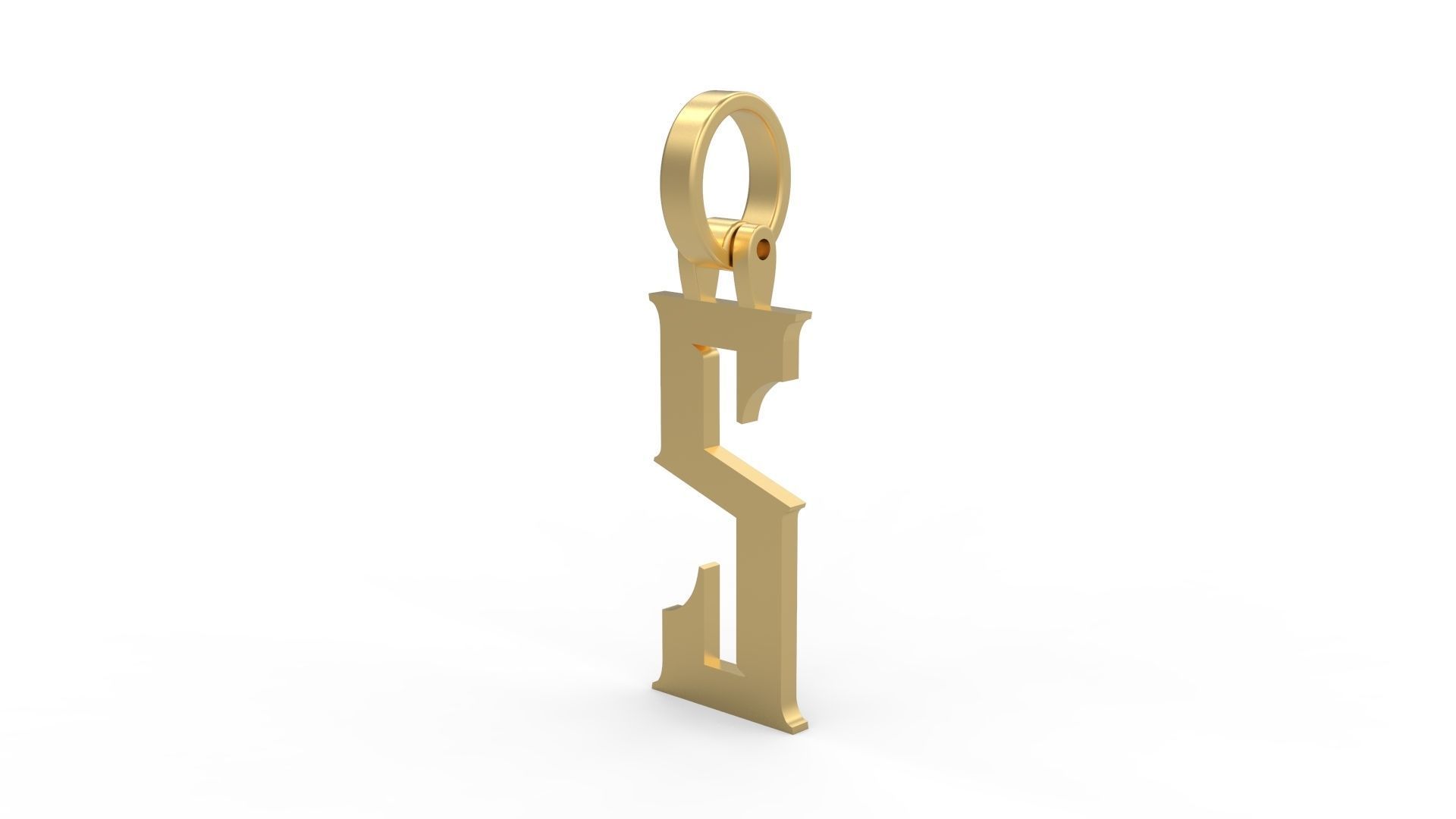 Initial Letters Pendant Rademos S 3D print model_1