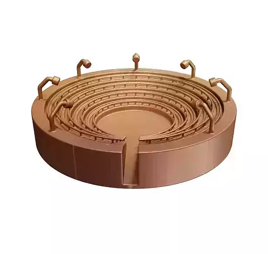 Wooden Outdoor Stadium 3D model