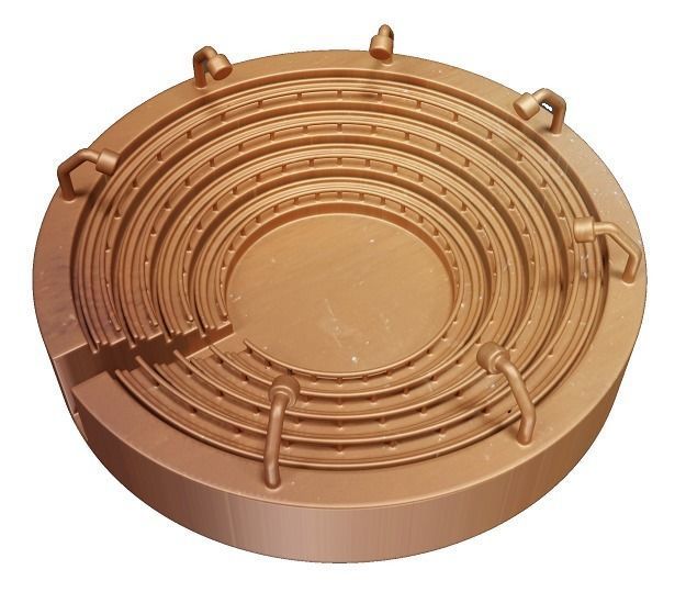 Wooden Outdoor Stadium 3D model_1