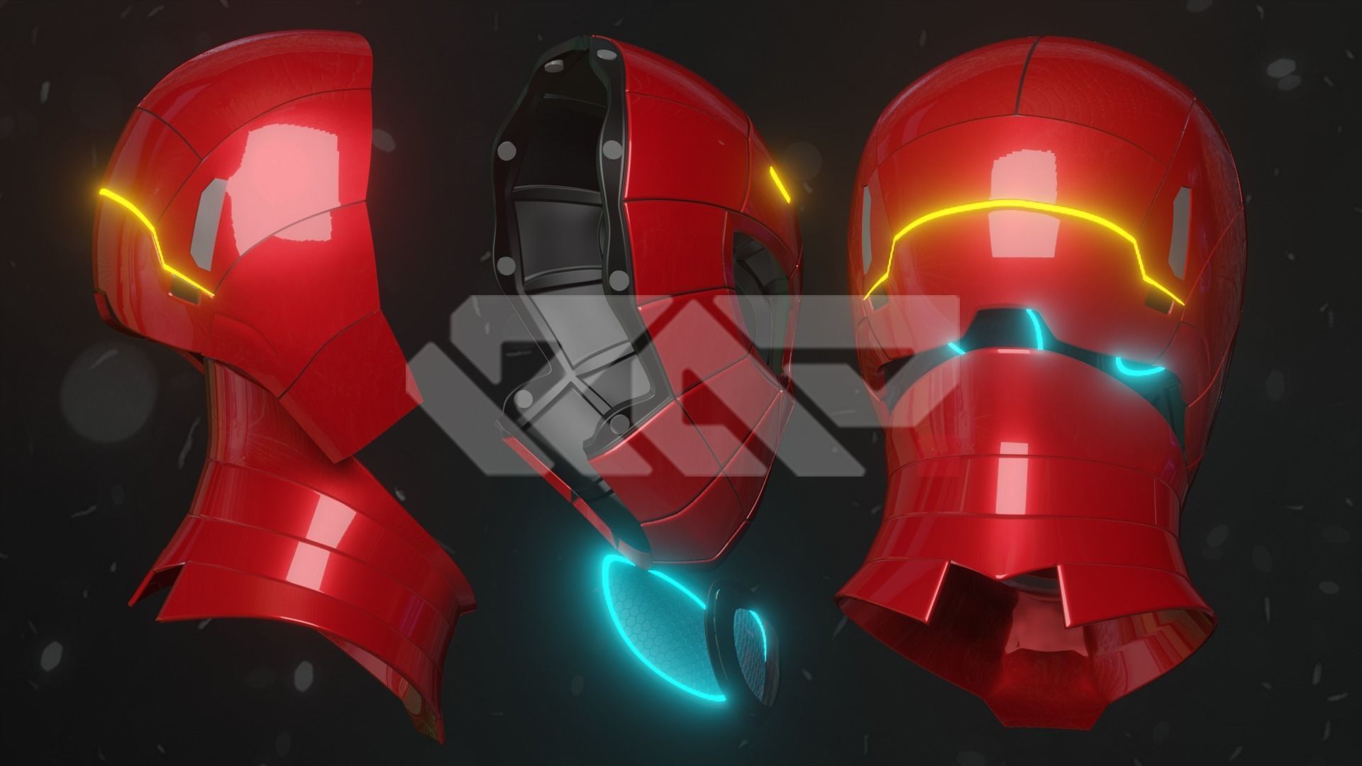 Spiderman Mask new stark city 3D print model_2