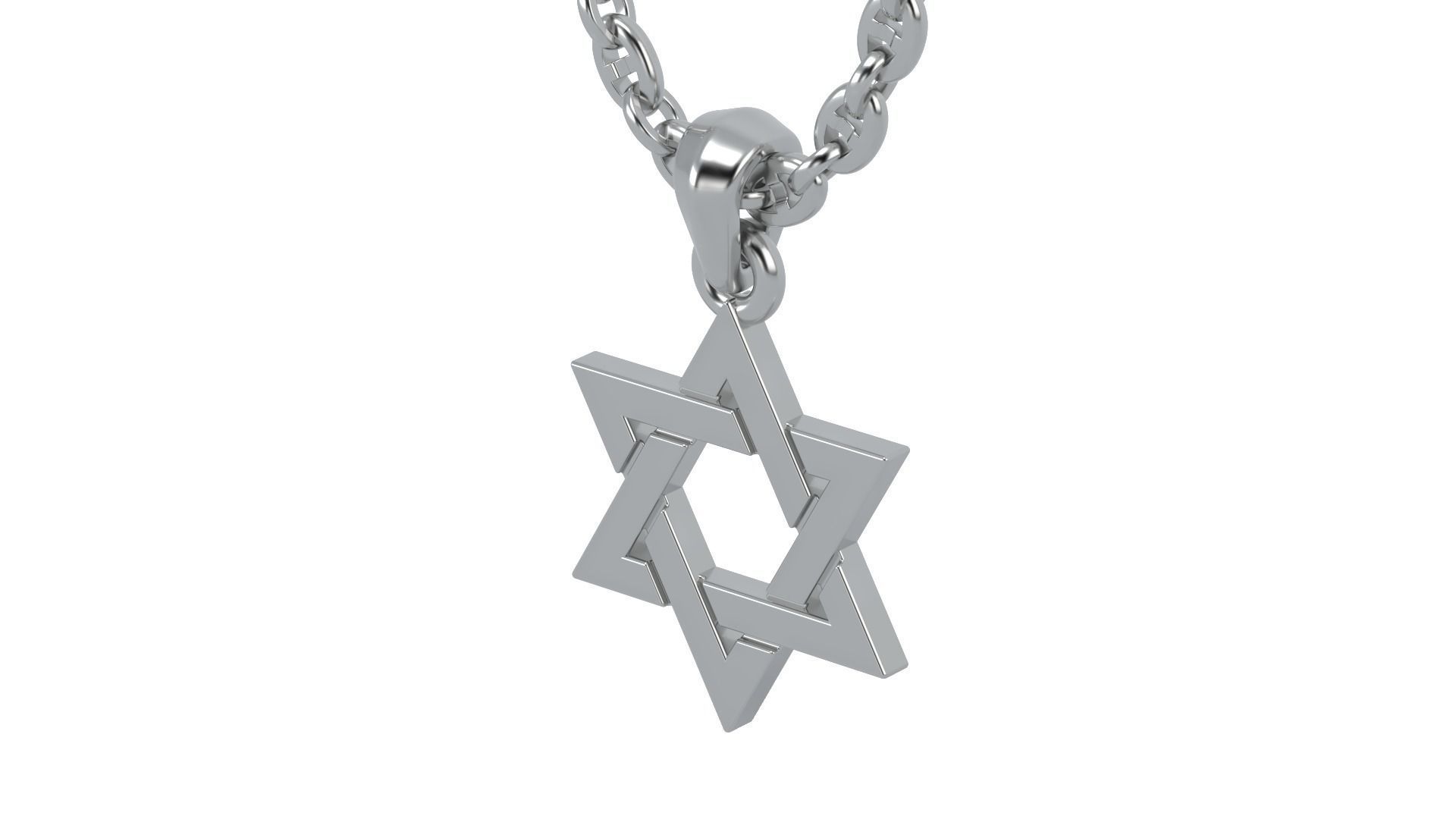 Star of david V4 3D print model_3
