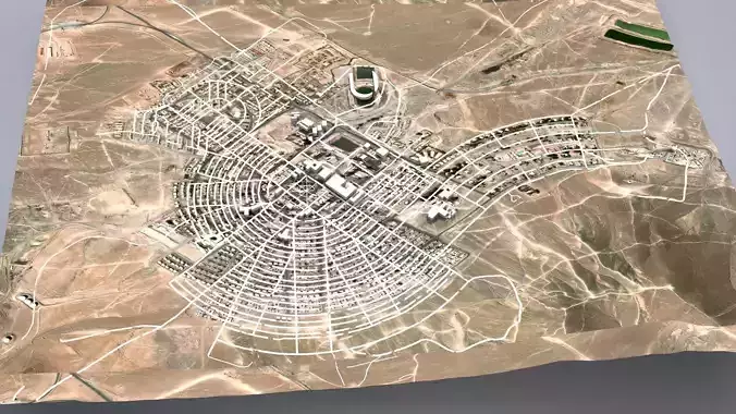 Cityscape  El Salvador Kenya Dvina 3D model