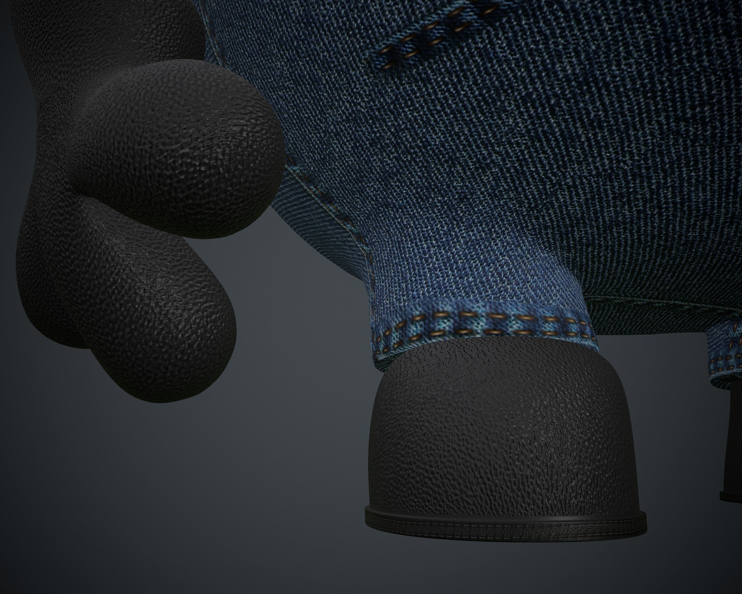 Minion 3d model with glasses and overalls 3D model_7