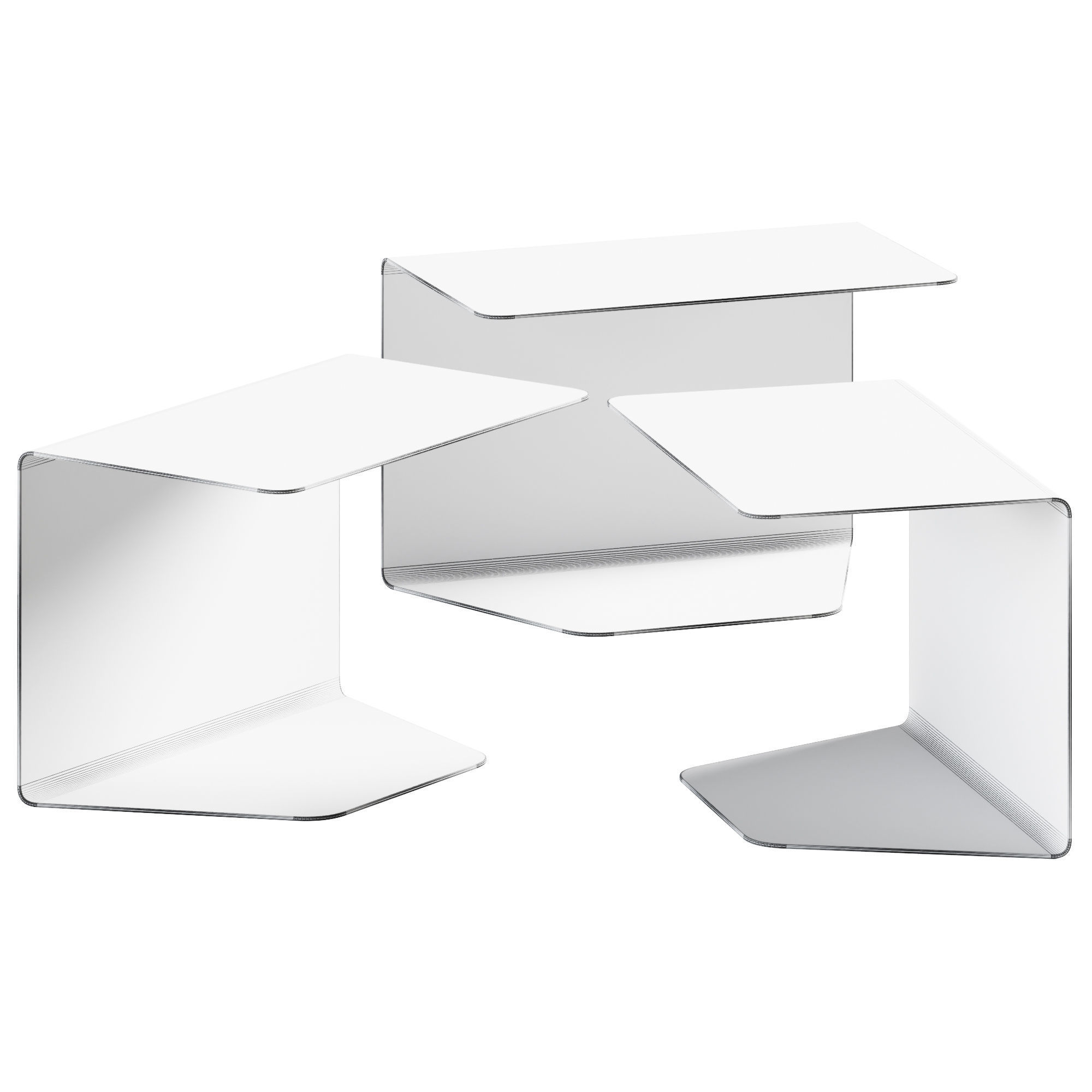 Cosy 1 Low Table Mdf Italia 3D model_1