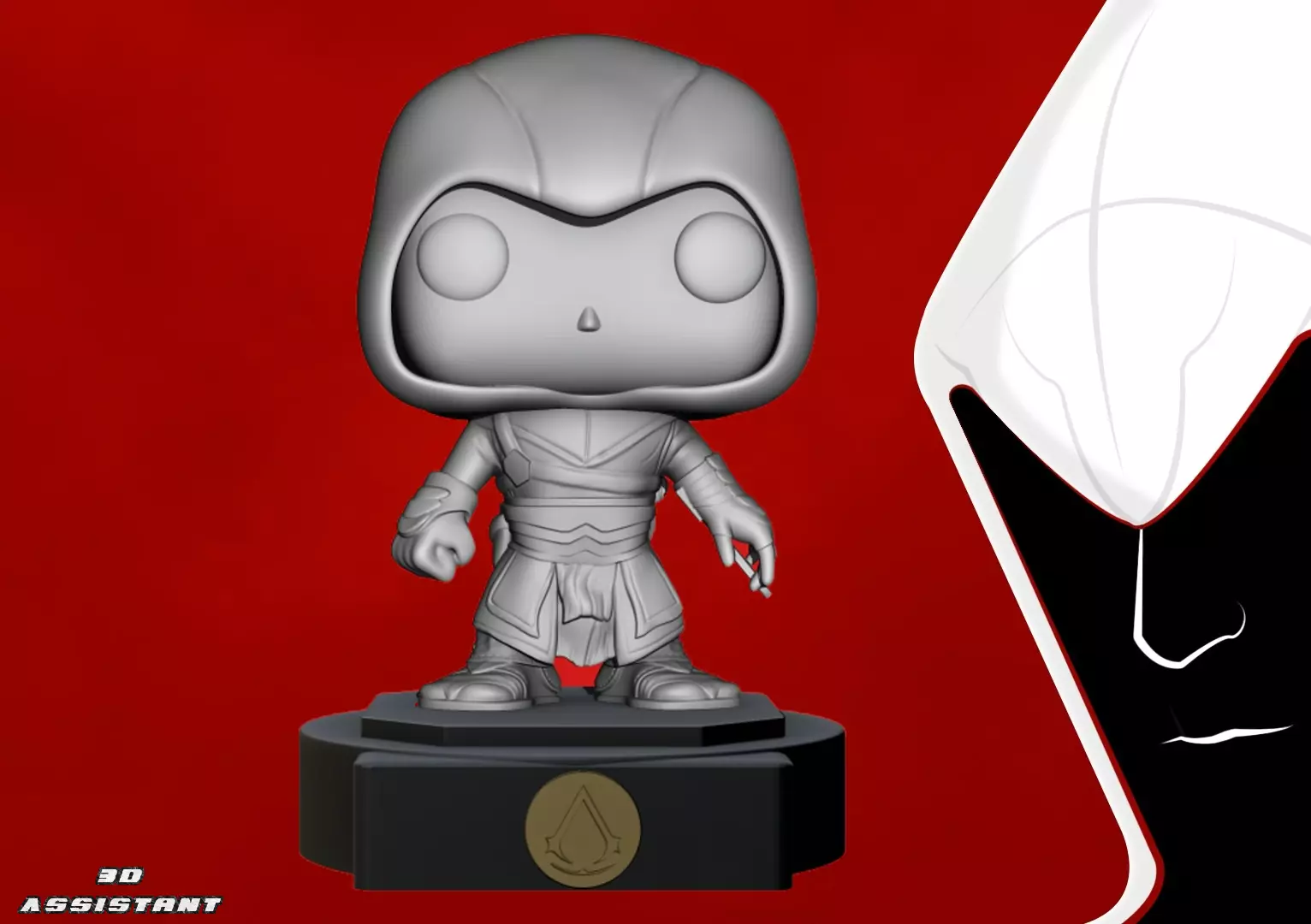 ASSASSINS CREED - POP CUSTOM - ALTAIR 3D print model_0