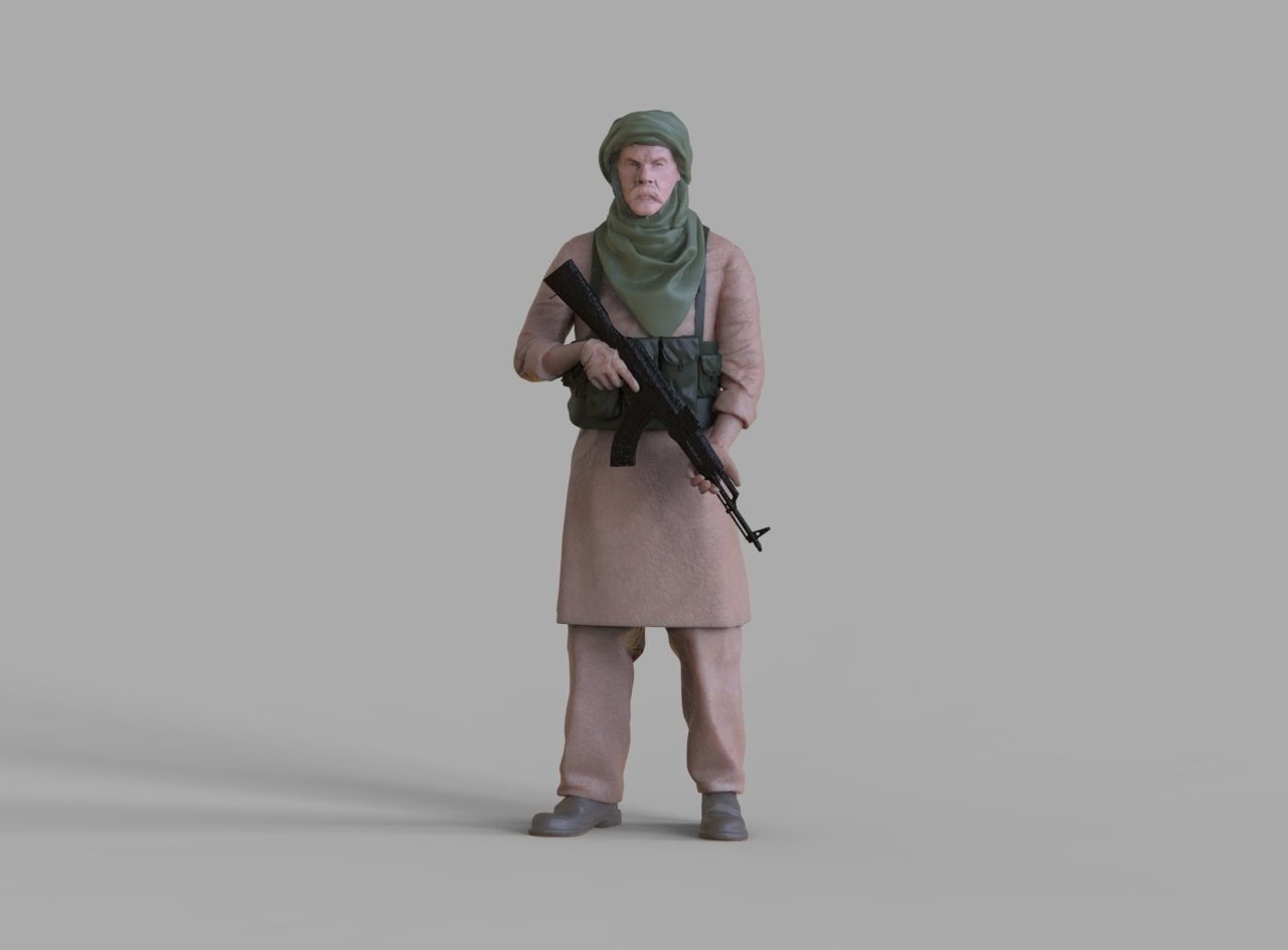 soldier arab 3D print model_41