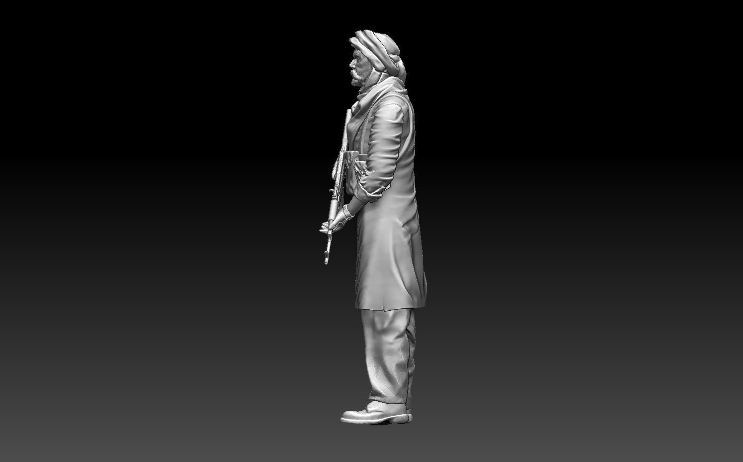 soldier arab 3D print model_26