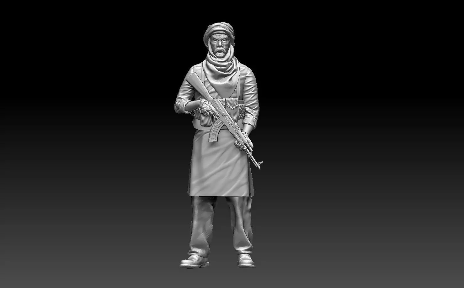 soldier arab 3D print model_0