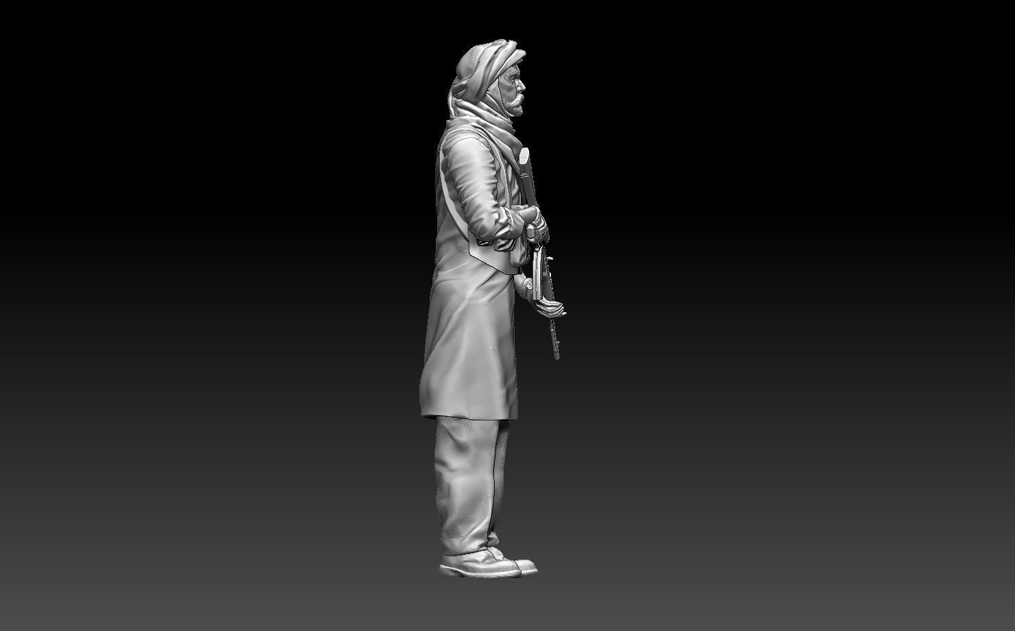 soldier arab 3D print model_11