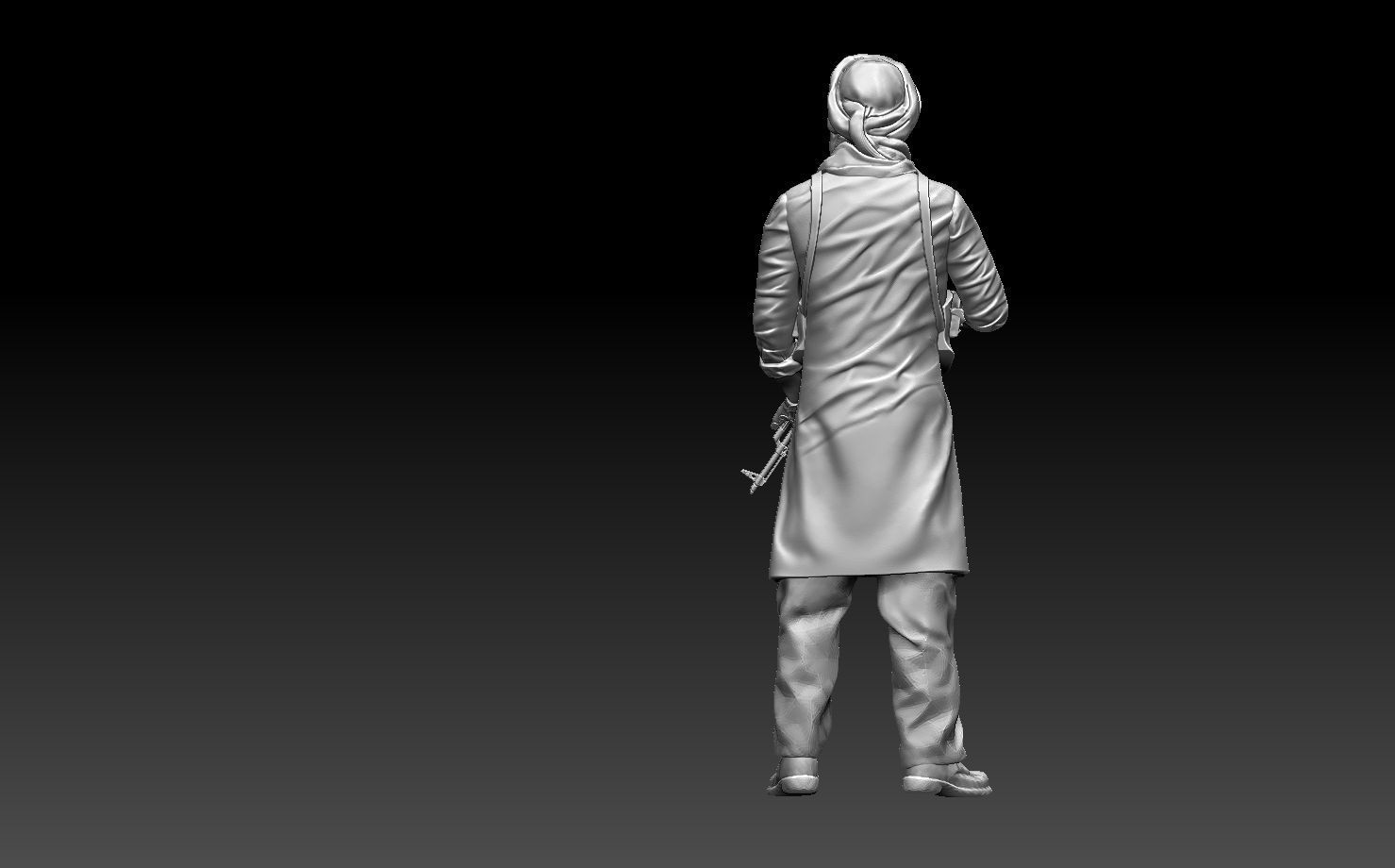 soldier arab 3D print model_18