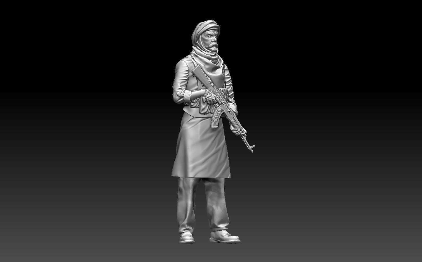 soldier arab 3D print model_49