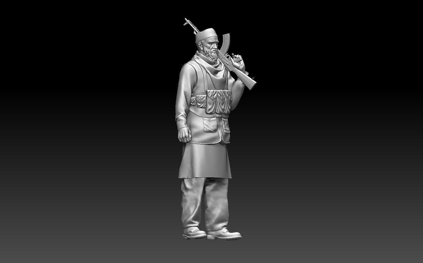 soldier arab  3D print model_33
