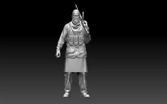 soldier arab  3D print model