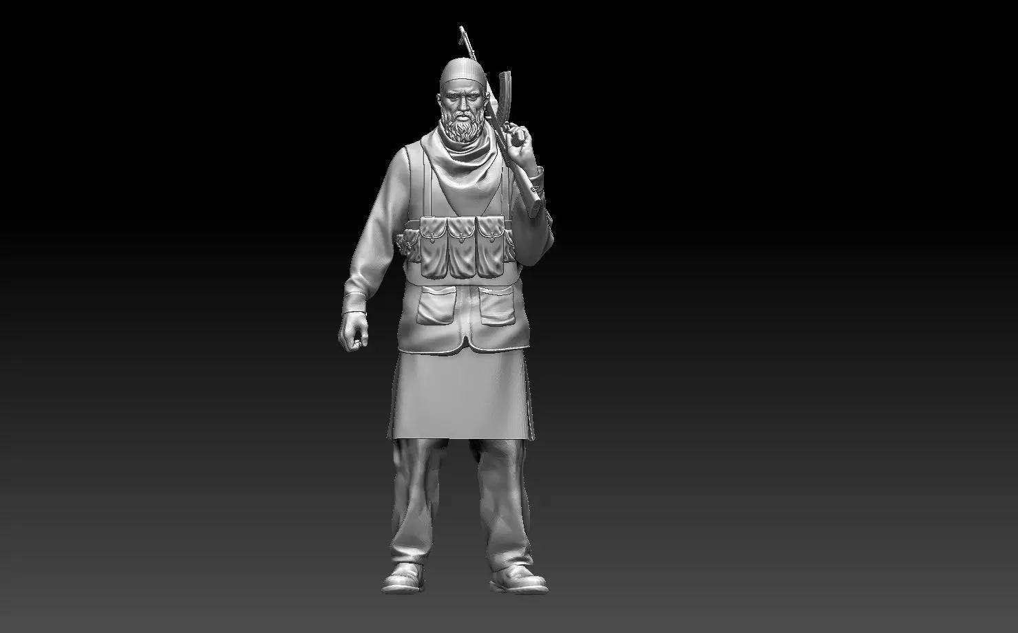 soldier arab  3D print model_0