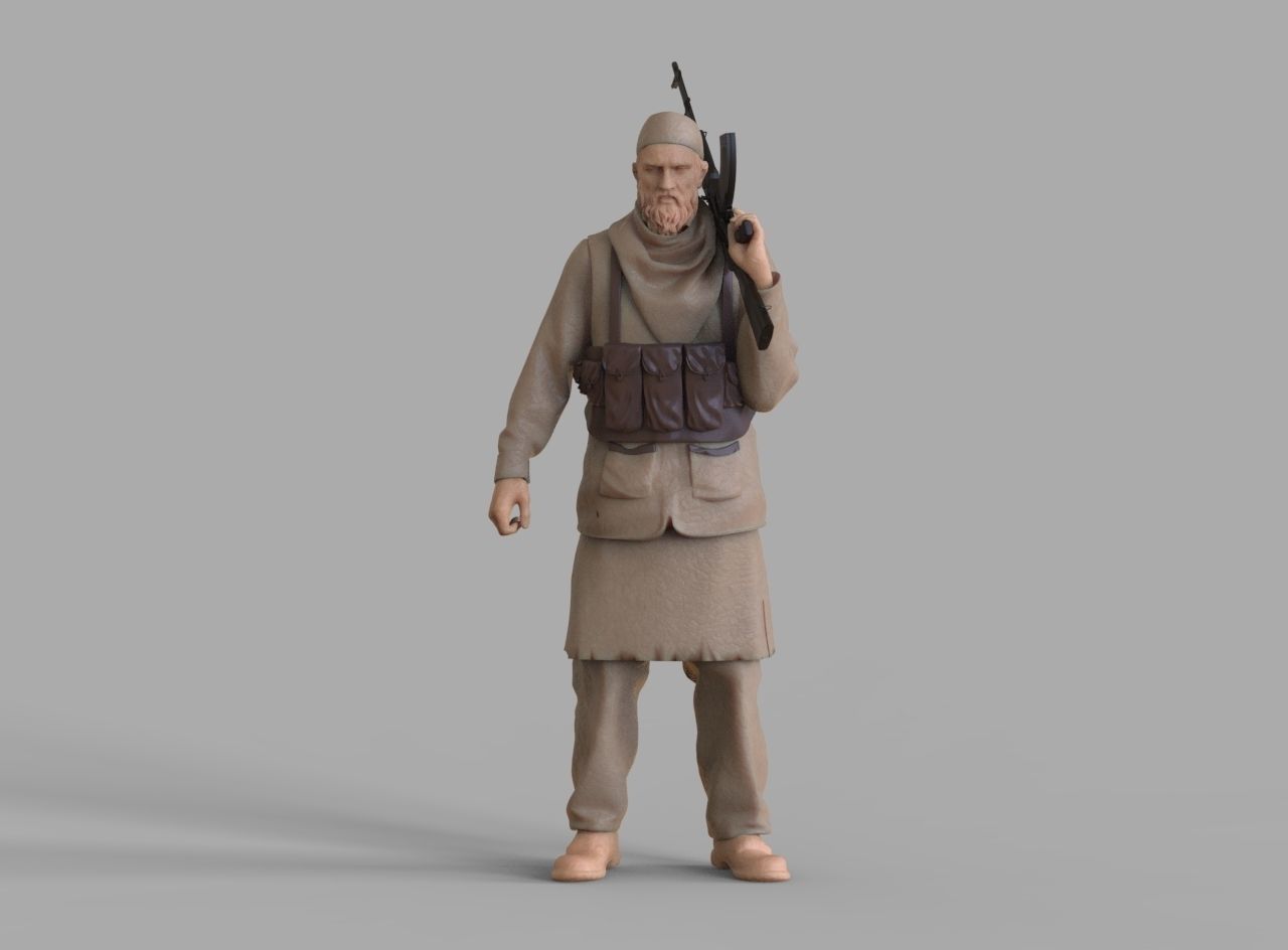 soldier arab  3D print model_15