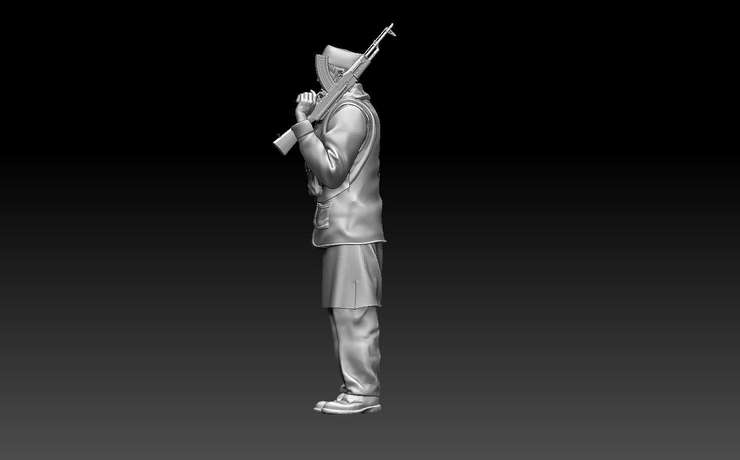 soldier arab  3D print model_8