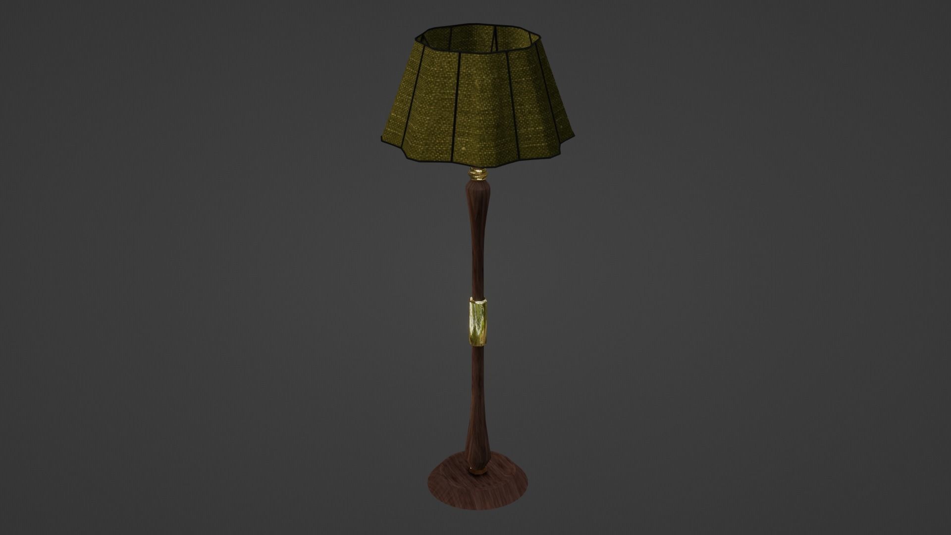 Floor Lamp Low-poly 3D model_2