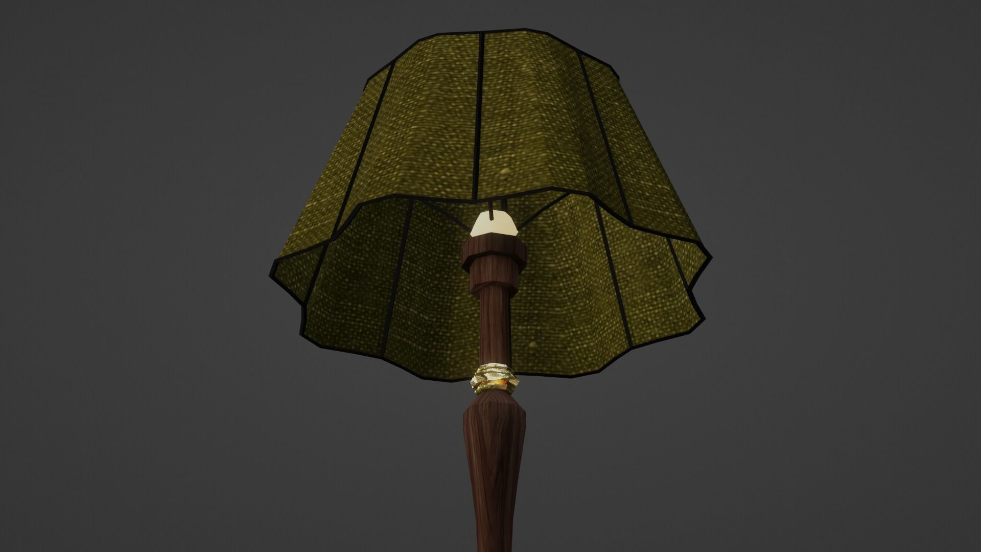 Floor Lamp Low-poly 3D model_3