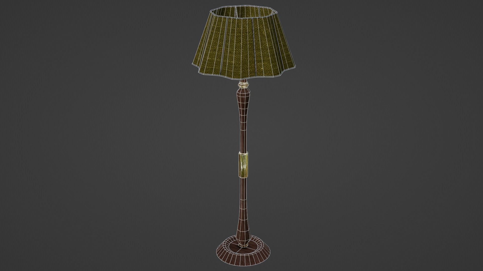 Floor Lamp Low-poly 3D model_6
