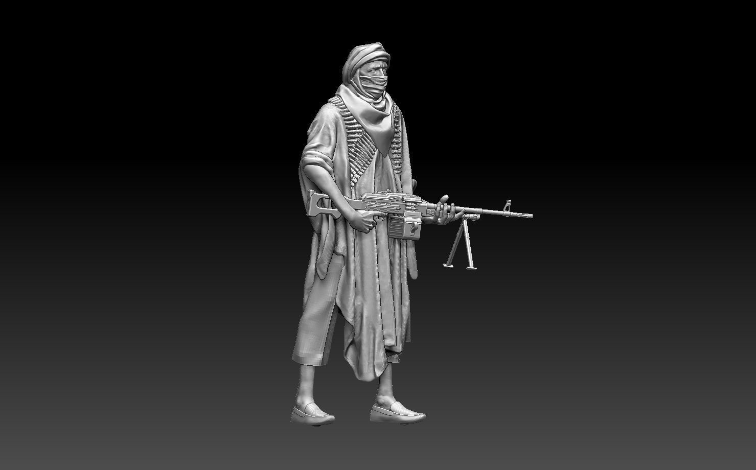 soldier arab  3D print model_8