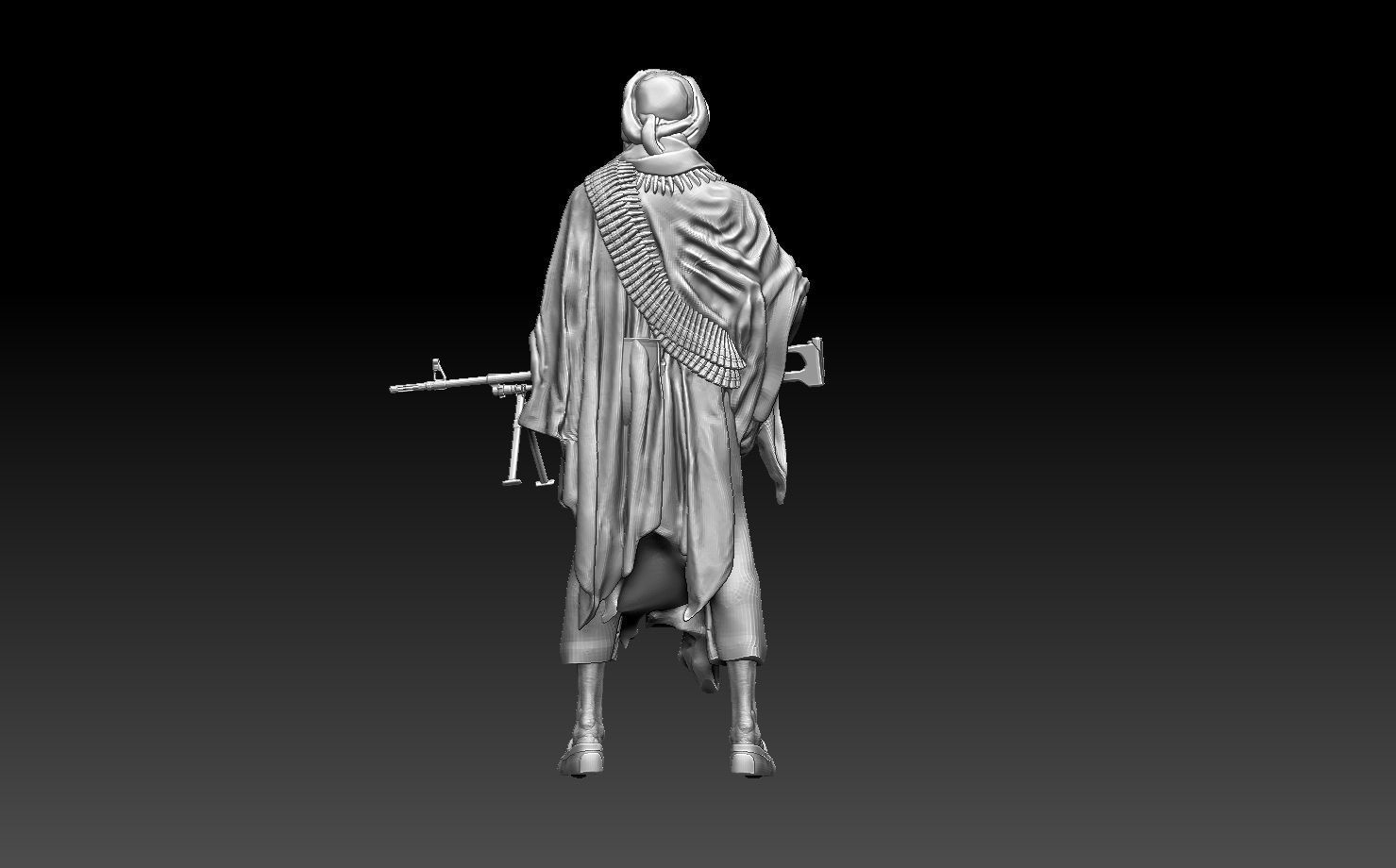 soldier arab  3D print model_3