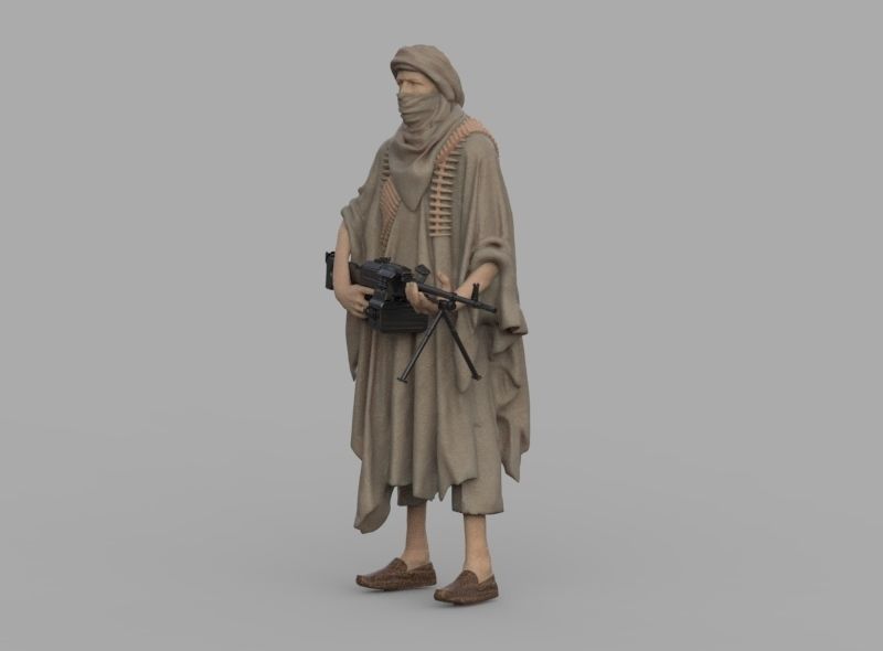 soldier arab  3D print model_40