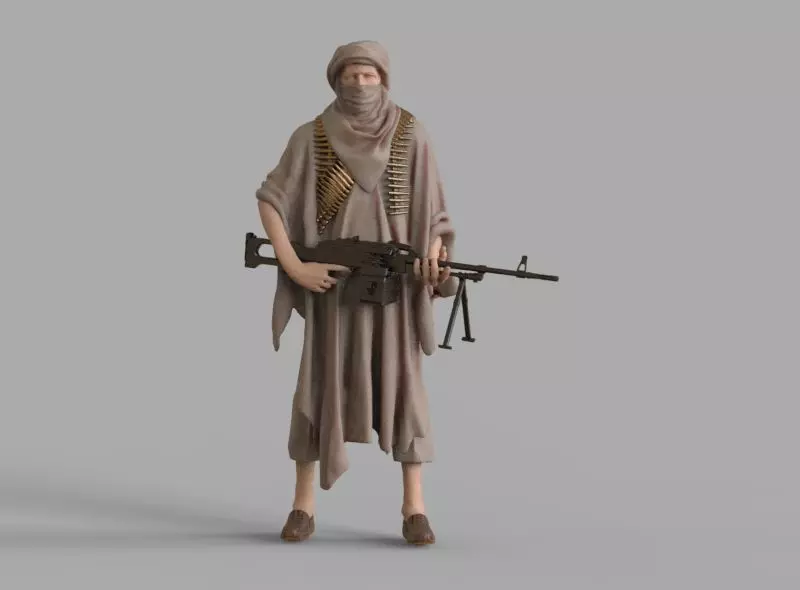 soldier arab  3D print model_0