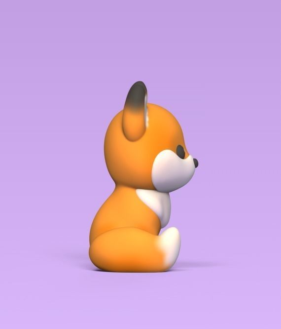 Little Fox 3D print model_1