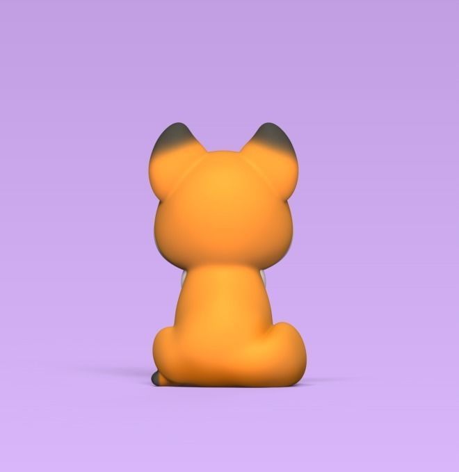 Little Fox 3D print model_2