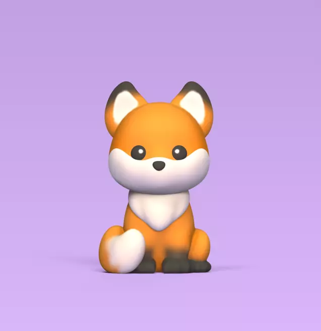 Little Fox 3D print model_0