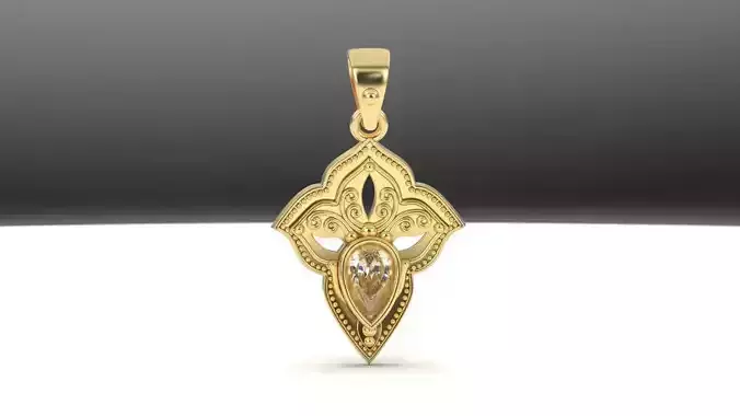 pear gemstone pendant 